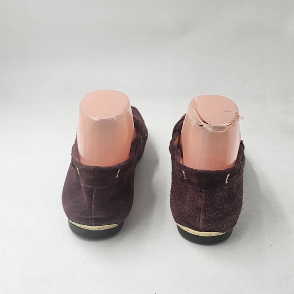 MICHAEL Michael Kors Sutton Suede Moccasin Loafers Plum Size 9 Slip On - Picture 4 of 10